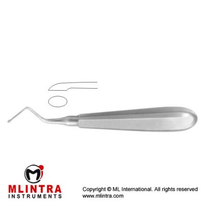 Kerpel Bone Curette Oval - Right Stainless Steel, 14.5 cm - 5 3/4"